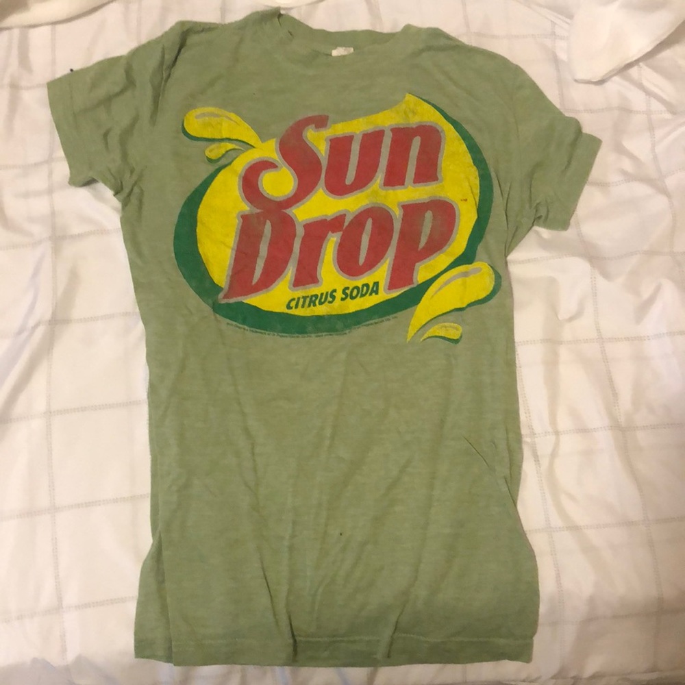 Sun drop graphic top shirt